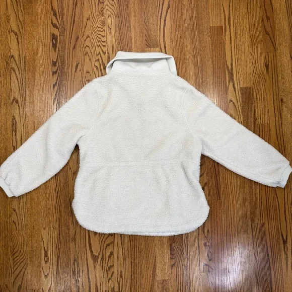 Bailey 44 White Sherpa Sweatshirt Jacket - Picture 2 of 7